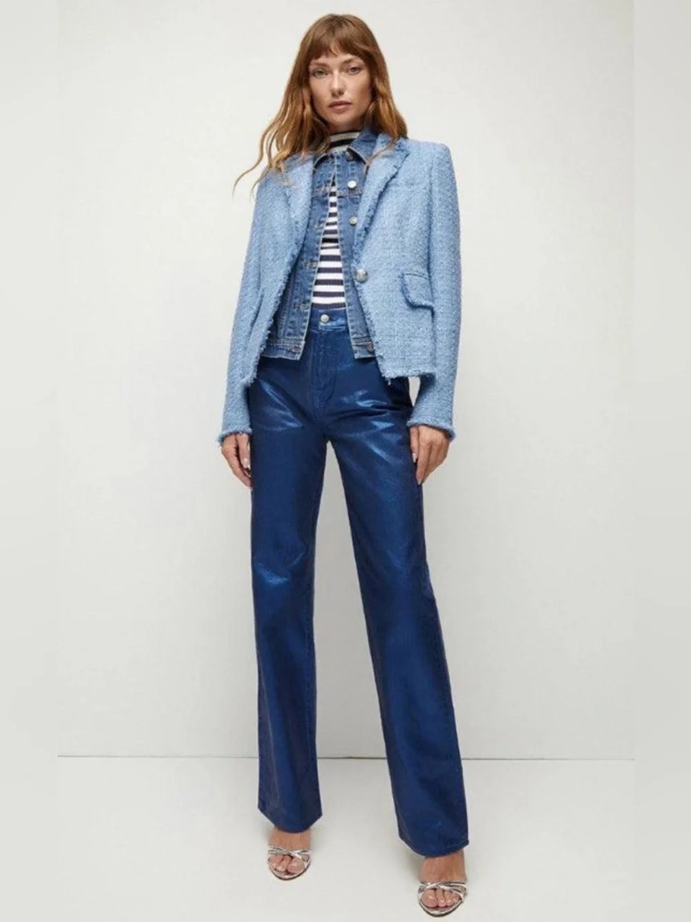 Veronica Beard Hosanna Tweed Dickey Jacket